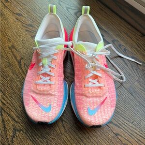 Nike Invincible 3 Neon Pink and Light Blue Sneakers